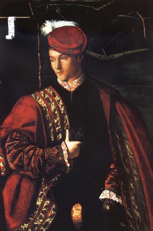 BARTOLOMEO VENETO Portrait of Ludovico Martinengo France oil painting art